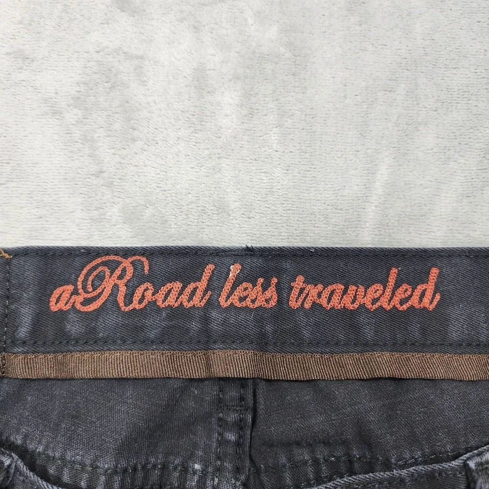 Road Less Traveled Jeans Mens 33‎ Black Regular Fit Straight Leg Denim Casual